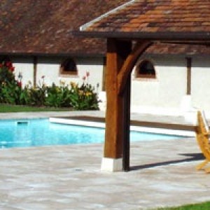 pool house pour se changer apres le bain