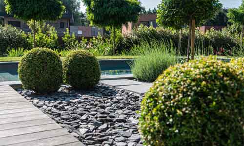 Jardin moderne près d'Arras 